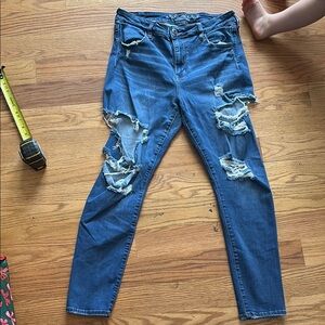 Distressed Blue Women's Jeans